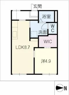 クレードルMayA・B棟【1階】の間取り