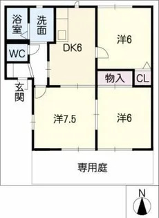 グローリアB【1階】の間取り