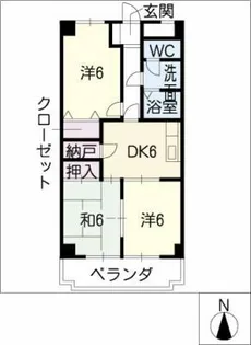 フレスコ・ラヴィエ【2階】の間取り