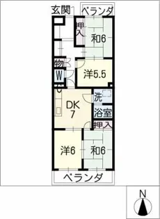 ユーハウス名駅南A103号【1階】の間取り