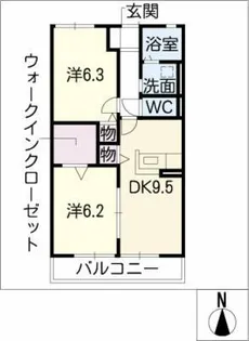 サイドパーク【2階】の間取り