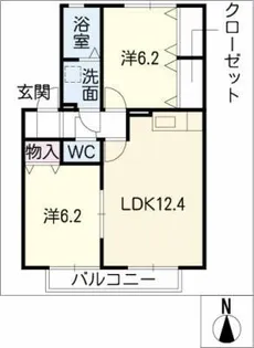 パステルウィンド【2階】の間取り