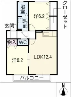 パステルウィンド【2階】の間取り