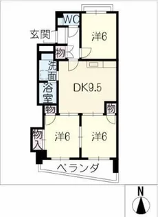 サンローヤル福寿ビル【3階】の間取り