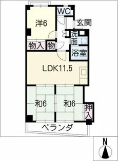 サンローヤル福寿ビル【2階】の間取り