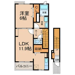 サンフローラMP【2階】の間取り