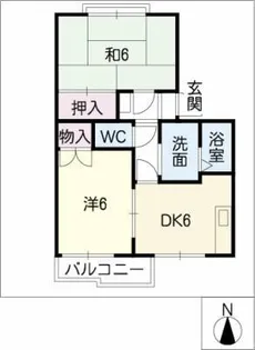 タウニー香り【2階】の間取り