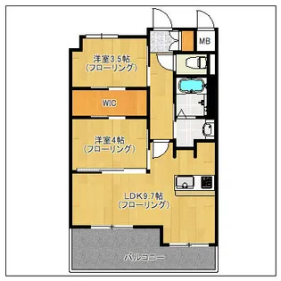 ネストピア博多駅ステージ【5階】の間取り