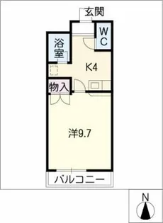 パティオ太子【2階】の間取り