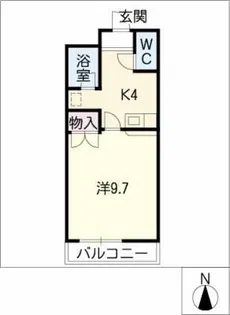 パティオ太子【2階】の間取り