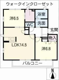 コンフォート大高【1階】の間取り