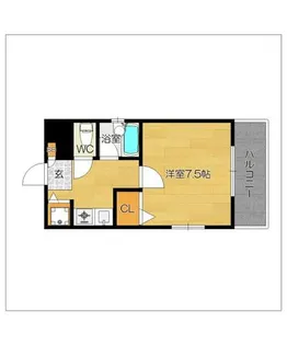 ロイヤルコンフォート草香江II【503号室】の間取り