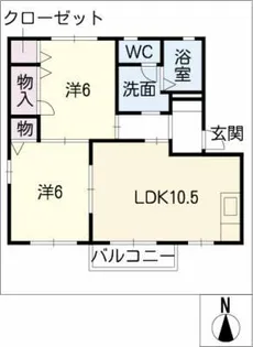 シェモワ大崎 D棟【2階】の間取り