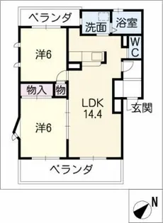 アフロディーテ【3階】の間取り