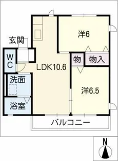 レトア覚王山C【1階】の間取り