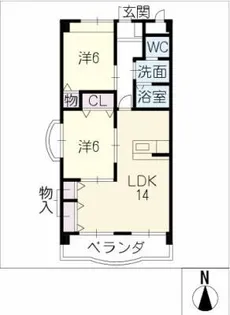 グランデージKT【1階】の間取り