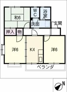 サンパレスメイ【1階】の間取り