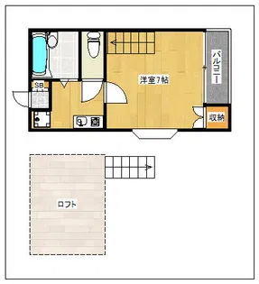 フレンドヒルズI【203号室】の間取り