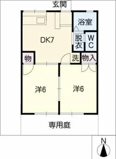 サン・ファミール【1階】の間取り