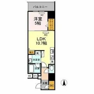 ダイワシティー大須【0605号室】の間取り