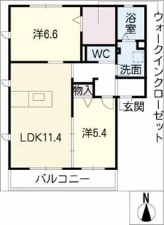 アミティエ【2階】の間取り