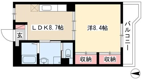 グッドウイング【103号室】の間取り