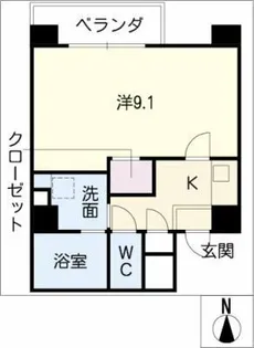 シェリー【4階】の間取り
