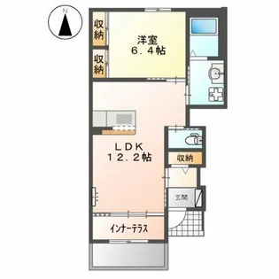 フェリース【1階】の間取り