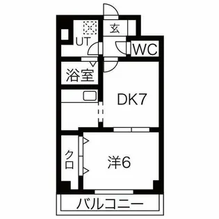 ライラックウインド【605号室】の間取り