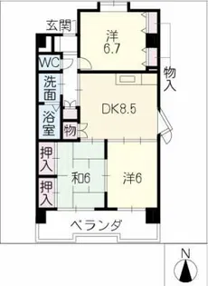 マンション・ハルカ【3階】の間取り
