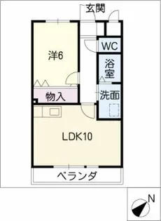 アモレ【1階】の間取り