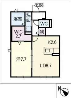 フィオーレ【1階】の間取り