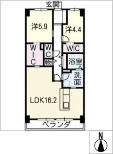 フロンテ21【7階】の間取り