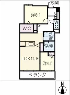 シャーメゾン国府宮駅前【2階】の間取り