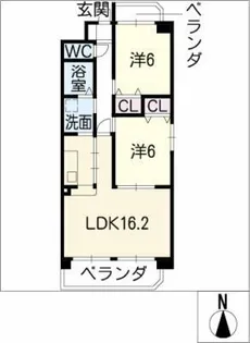 CASTELLO DI @KANON【2階】の間取り