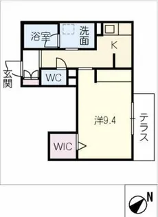 クリザンテーム【1階】の間取り
