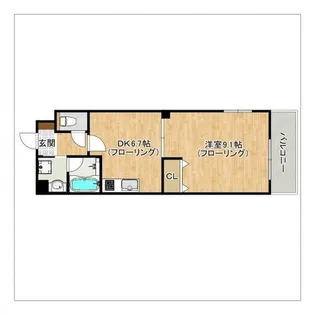 第5高島コーポ【405号室】の間取り