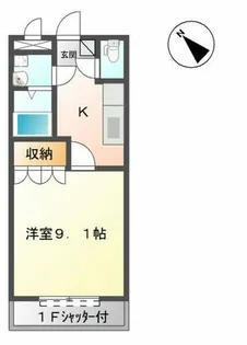 VioletⅡ【1階】の間取り