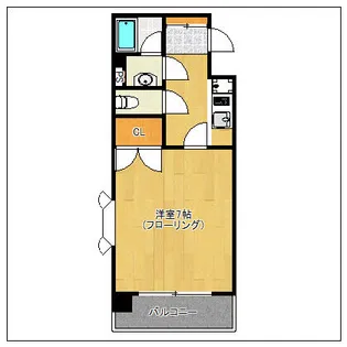 天神南ロイヤルハイツ【305号室】の間取り