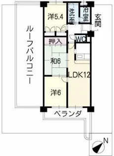 ピボットマンション八幡【5階】の間取り
