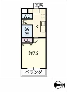 A・City鳴海【1階】の間取り