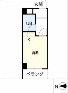 菱田ビル【5階】の間取り