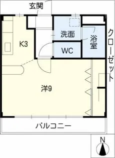 ミラシオン古渡【1階】の間取り