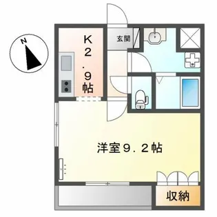 シェルル万場【1階】の間取り