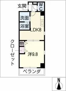 サンライズ【3階】の間取り