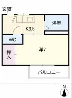 フォーブル旭【2階】の間取り