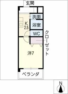 リバーページ本郷【2階】の間取り