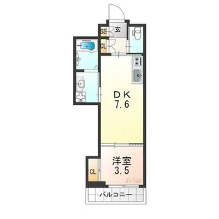 アクアプレイス京都聚楽第【4階】の間取り