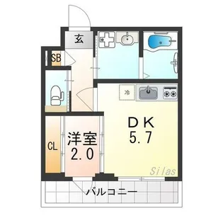 アクアプレイス京都聚楽第【3階】の間取り