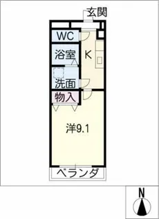 ラ・メール野並【2階】の間取り
